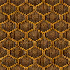 illustration vector graphic of bee hive tile seamless pattern good for background element