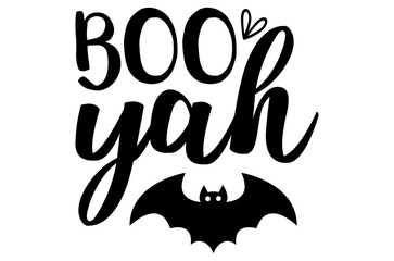 Boo yah 1, Halloween Pumpkin SVG Design, T-Shirt Design, SVG Bundle