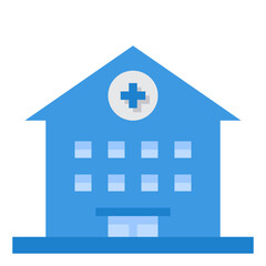 hospital flat icon