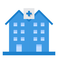 hospital flat icon