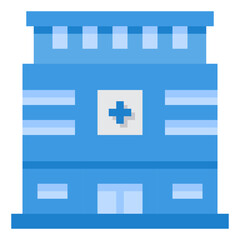 Obraz premium hospital flat icon