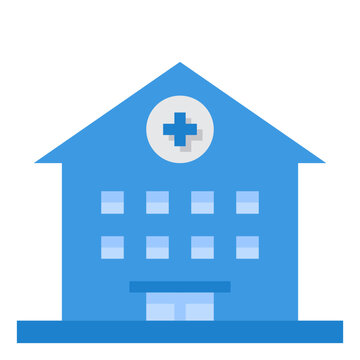 hospital flat icon