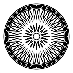 Polynesian Style Circular Shape Tattoo M_2209010