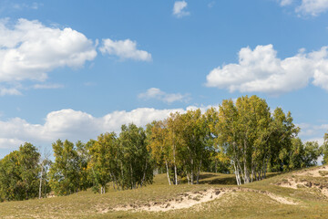 autumn grassland beautiful scenery in Inner Mongolia China