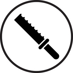 bread knife icon style