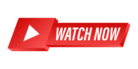 Watch live Badge, icon, stamp logo  illustration