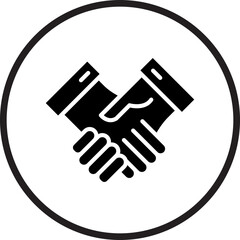 Fototapeta premium Deal Icon Style