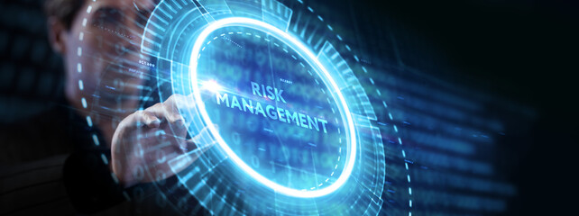 Risk Management and Assessment for Business Investment Concept. Business, Technology, Internet and network concept.
