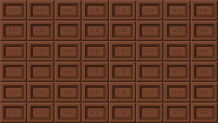 板チョコレート　背景素材／シームレスパターン