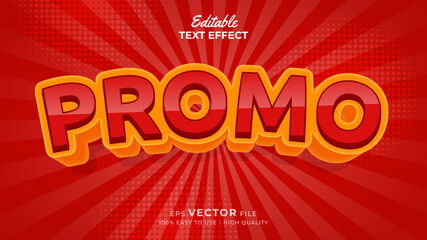 Editable text style effect - big sale promo 3d text effects styleillustration