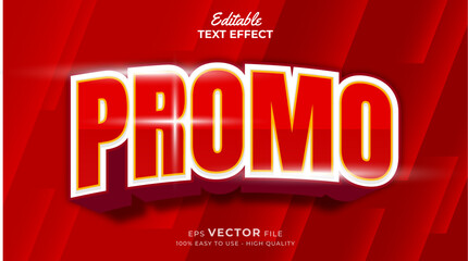 Editable text style effect - big sale promo 3d text effects styleillustration