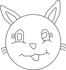 Cute Cat Coloring Book for Kids KDP Interiors|.100% vector for t shirt, pillow, mug, sticker and other Printing media.Jesus christian saying EPS Digital Prints file.