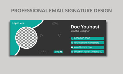 Corporate Business Agency  Email Signature Design Template