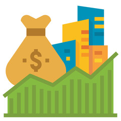 investment flat icon