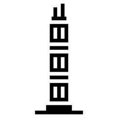 skyscraper glyph icon