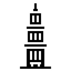 skyscraper glyph icon