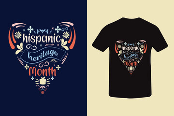 National Hispanic Heritage month t-shirt design