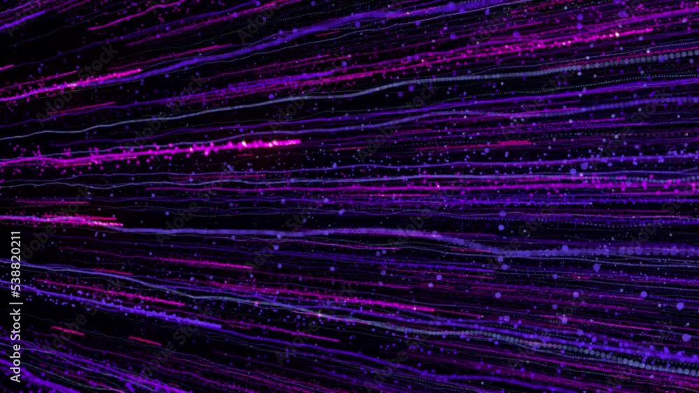 Aufkleber bright multi-colored particles fill the space with jets of energy and light. shiny colorful abstract
