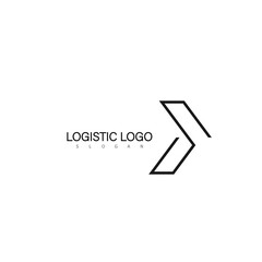 logistic logo design symbol arrow