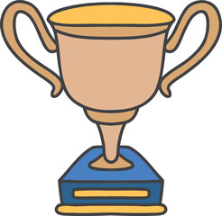 Hand Drawn trophy illustration