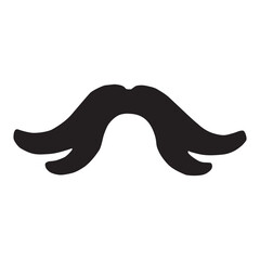 mustache icon logo vector design