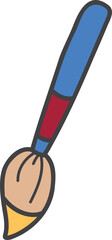 Hand Drawn cute paintbrush illustration