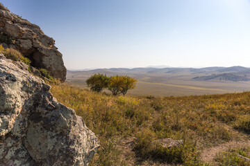 autumn grassland beautiful scenery in Inner Mongolia China