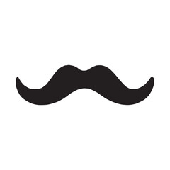 mustache icon logo vector design