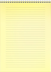 Naklejka premium Line notebook sheet