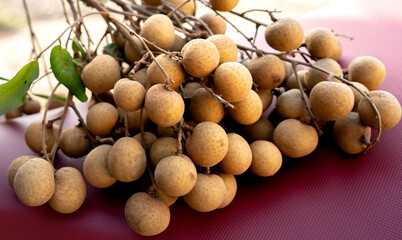 Longan Longan on the background is beautiful to eat a picture perfect.