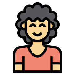 avatar filled outline icon