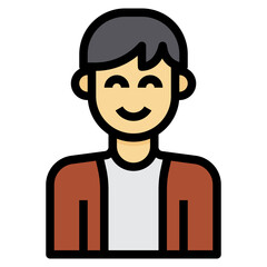 avatar filled outline icon