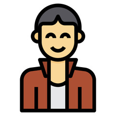 avatar filled outline icon