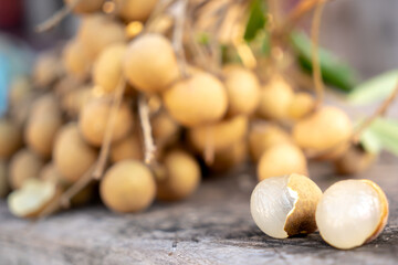 Longan Longan on the background is beautiful to eat a picture perfect.