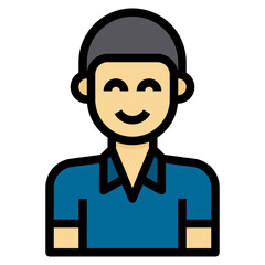 avatar filled outline icon