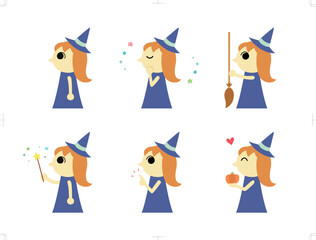 魔女の格好をした女性1