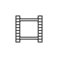 Film strip line icon