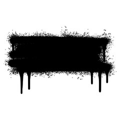 graffiti Spray painted lines and Drips Black ink splatters isolated on white background. vector illustration.
