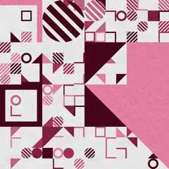 Obraz premium abstract geometric figures, bauhaus background