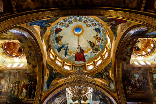 Details from interior of coptic church in Sharm el Sheikh