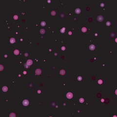 Purple Glitter Vector Texture on a Black. Pink Glow Pattern. Golden Christmas and New Year Snow. Purple Explosion of Confetti. Star Dust. Abstract Flicker Background with a Party Lights Design.