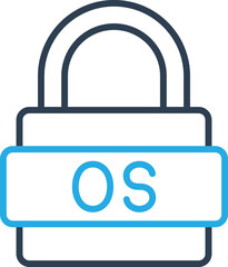 Os Lock Vector icon which is suitable for commercial work and easily modify or edit it
