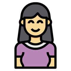 avatar filled outline icon