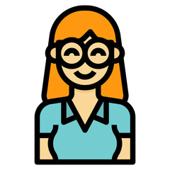 avatar filled outline icon