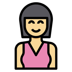 avatar filled outline icon