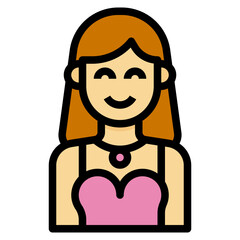 avatar filled outline icon