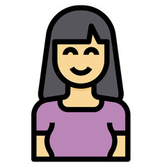 avatar filled outline icon