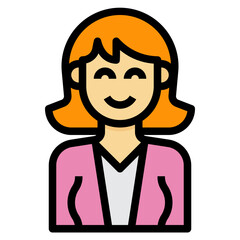 avatar filled outline icon