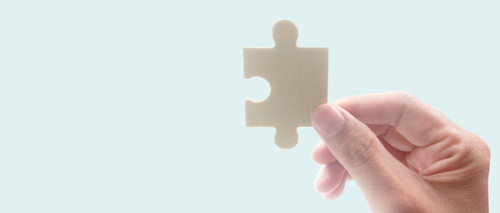 Connecting jigsaw puzzle. Business solutions success