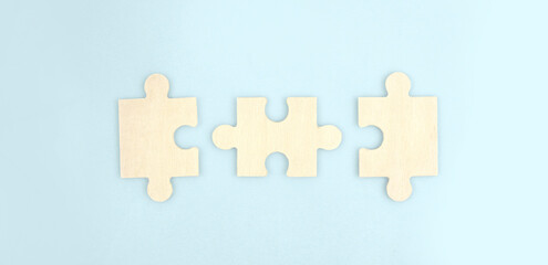 Connecting jigsaw puzzle Business solutions success